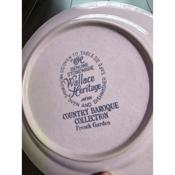 Wallace Heritage Country Baroque Collection French Garden Salad Plate Set Of 2 - Picture 3 of 4